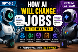 GPT-5.5 and Gemini 2.5 Flash Debate How AI Could Change Jobs Over the Next Year